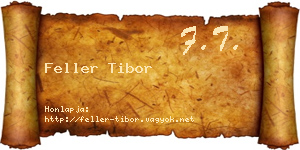 Feller Tibor névjegykártya